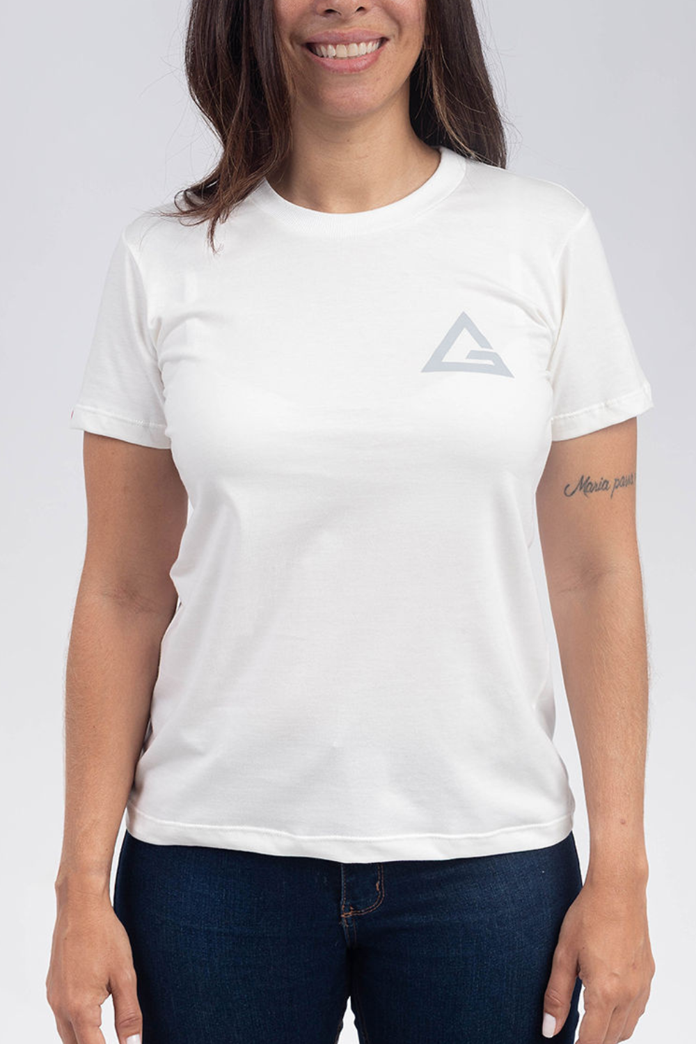 Camiseta Feminina Arte Suave - Off White