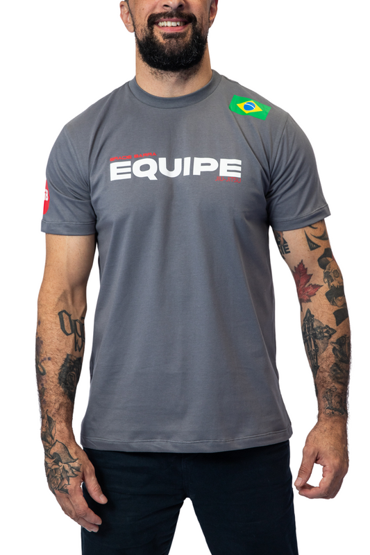 Camiseta Equipe- Cinza
