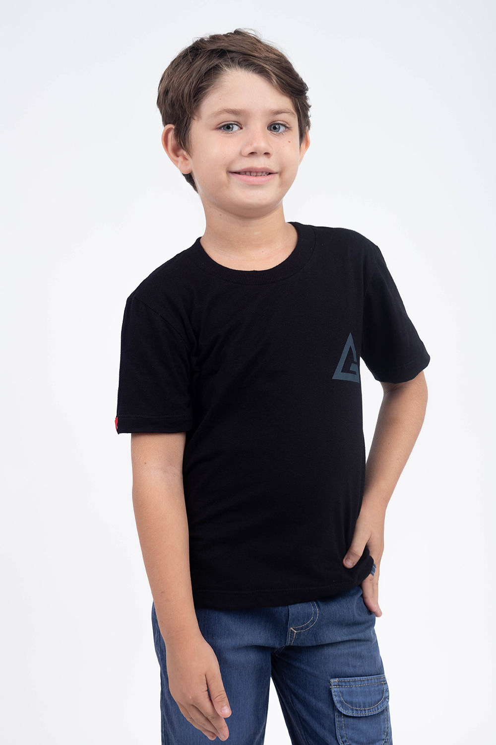 Camiseta Infantil Arte Suave - Preta