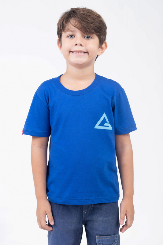 Camiseta Infantil Arte Suave - Azul