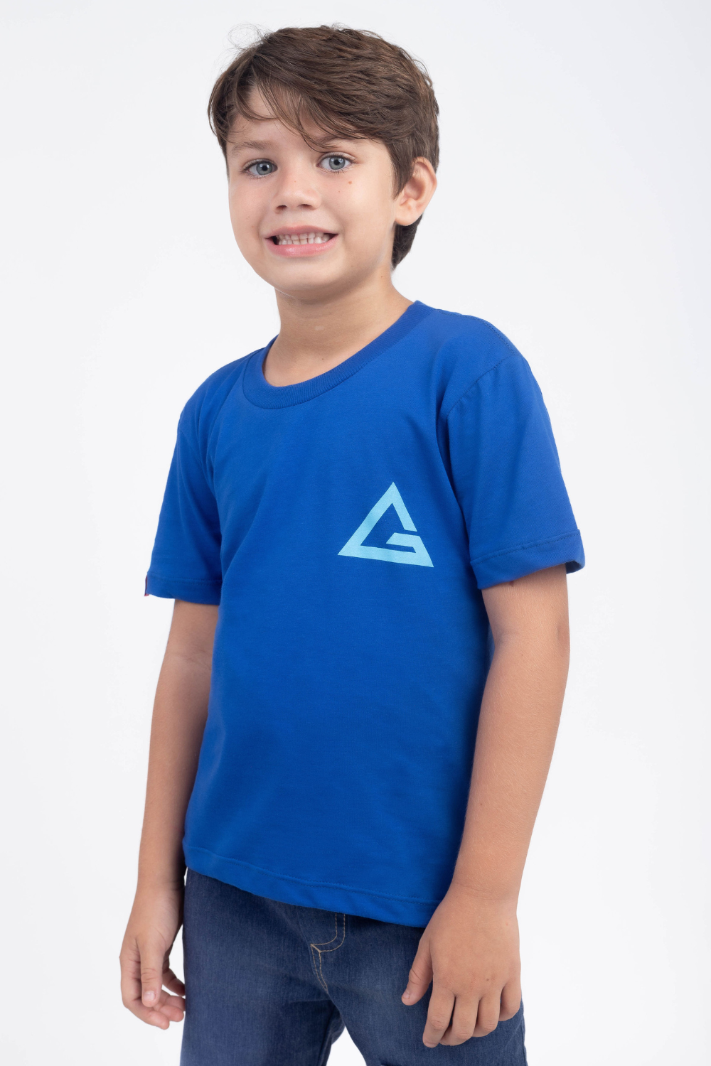 Camiseta Infantil Arte Suave - Azul