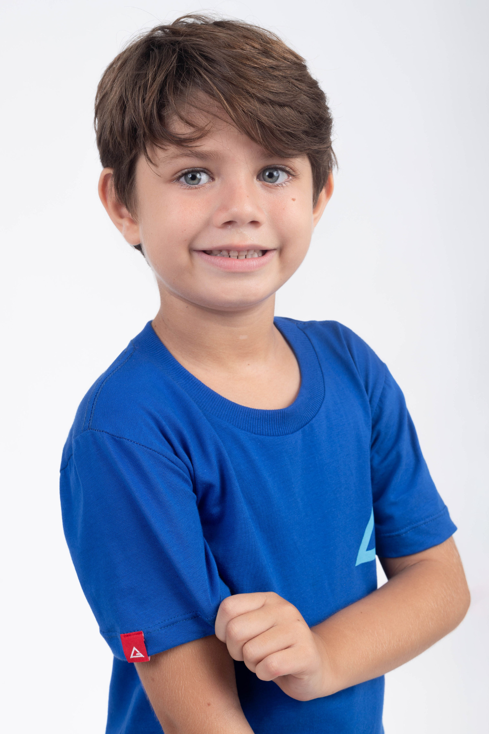 Camiseta Infantil Arte Suave - Azul