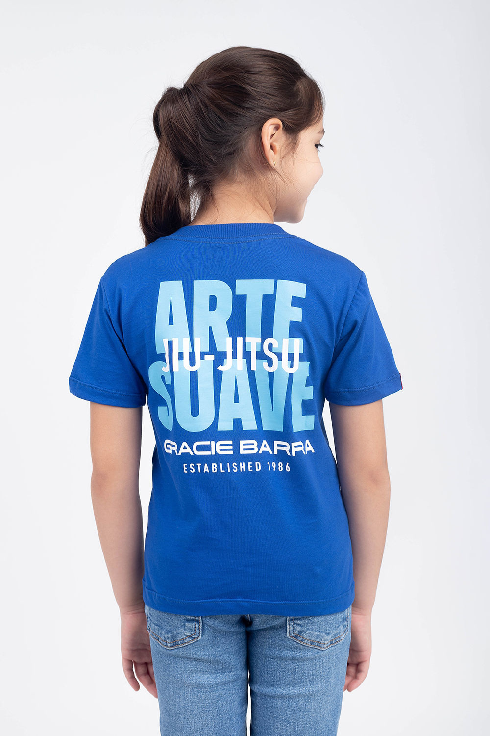 Camiseta Infantil Arte Suave - Azul