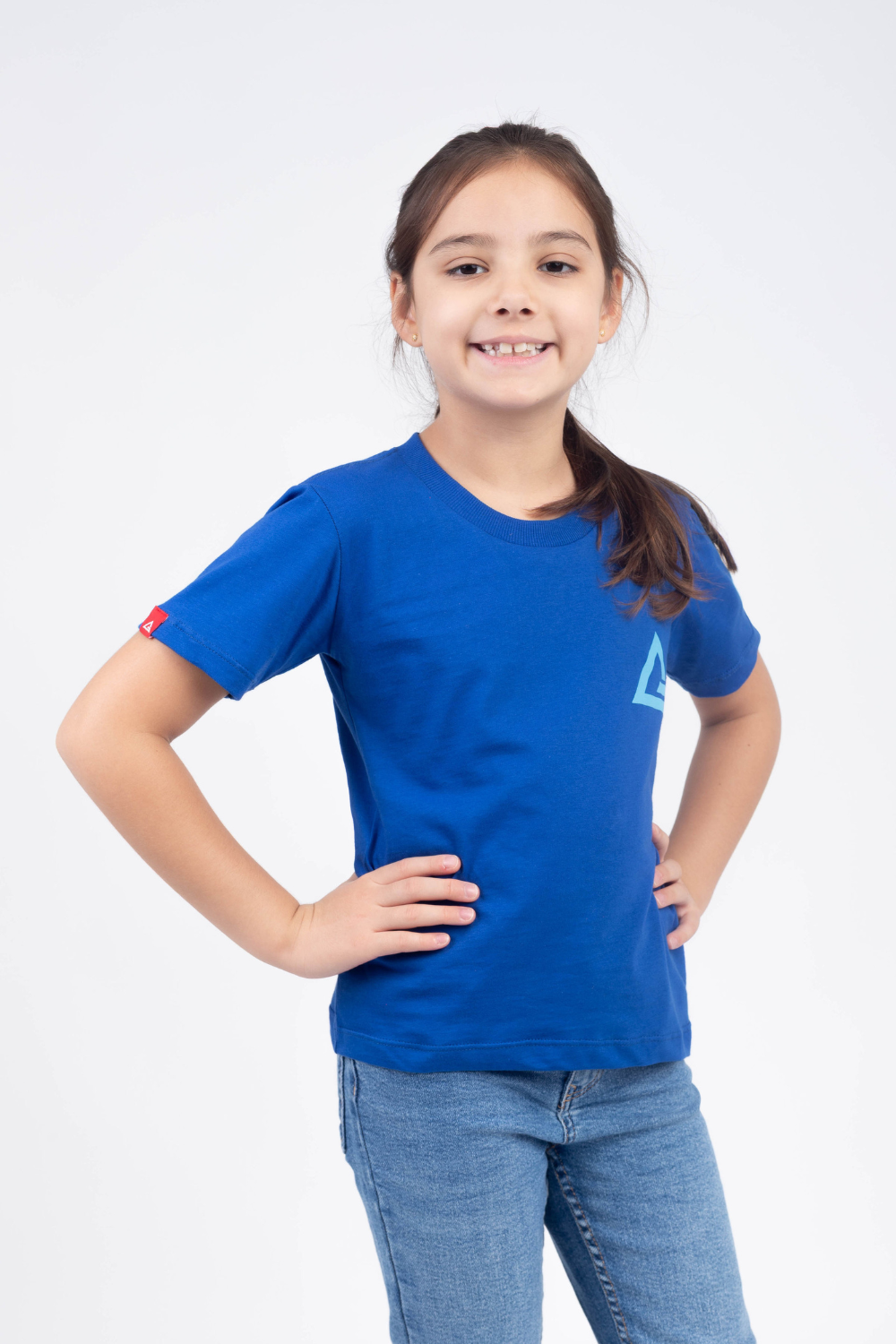 Camiseta Infantil Arte Suave - Azul