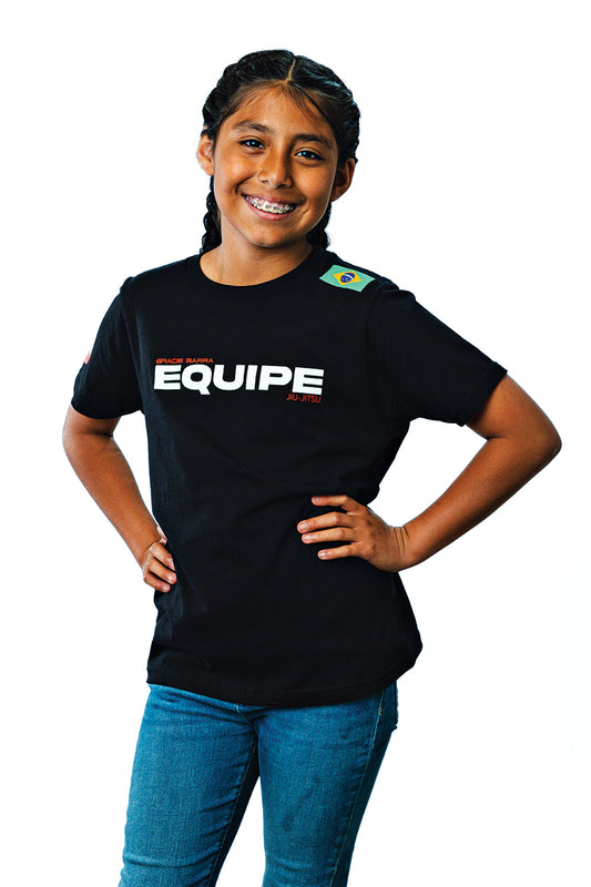 Camiseta Infantil Equipe- Preta